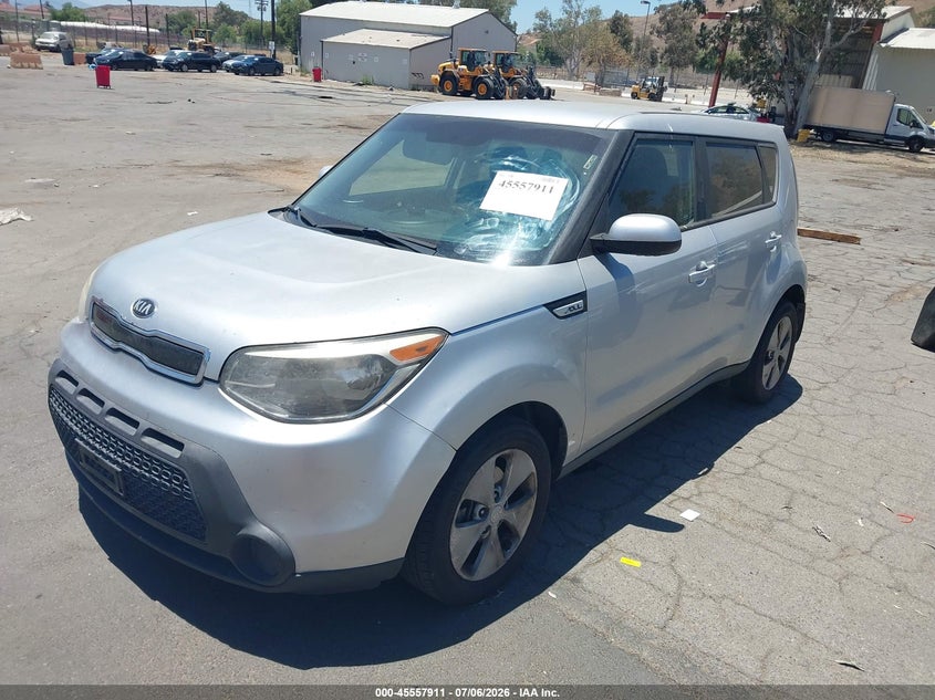 2016 Kia Soul VIN KNDJN2A28G7822936 IAAI salvage auction — NORMAL WEAR, Salvage Title - Dealer (California), sold $975 on 2026-07-28 (photo 2)