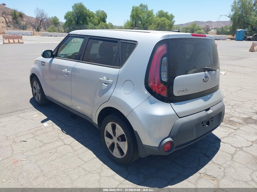 2016 Kia Soul VIN KNDJN2A28G7822936 IAAI salvage auction — NORMAL WEAR, Salvage Title - Dealer (California), sold $975 on 2026-07-28 (photo 3)