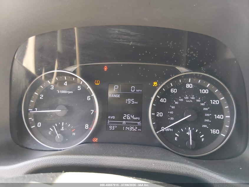 2017 Hyundai Elantra VIN KMHD84LF3HU072523 IAAI salvage auction — NORMAL WEAR, Clear (Nevada), sold $25 on 2026-07-24 (photo 7)