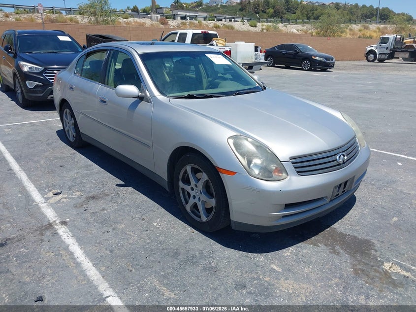 2003 Infiniti G35 VIN JNKCV51E83M308082 IAAI salvage auction — NORMAL WEAR, Clear (Nevada), sold $825 on 2026-07-08 (photo 1)