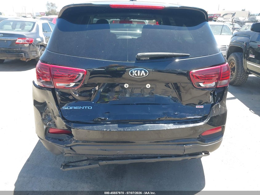 2019 Kia Sorento VIN 5XYPG4A37KG593489 IAAI salvage auction — REAR END, Salvage (California), sold $4,050 on 2026-07-22 (photo 6)