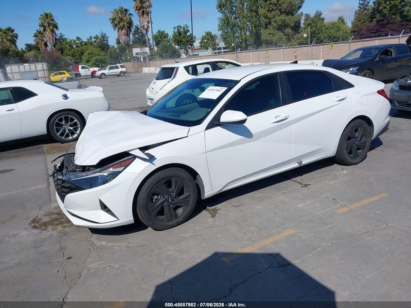 2021 Hyundai Elantra VIN 5NPLS4AG8MH002842 IAAI salvage auction — NORMAL WEAR, Salvage (California), sold $3,250 on 2026-07-20 (photo 2)