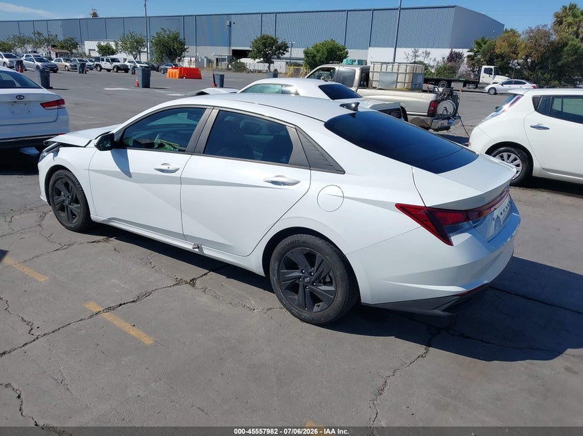 2021 Hyundai Elantra VIN 5NPLS4AG8MH002842 IAAI salvage auction — NORMAL WEAR, Salvage (California), sold $3,250 on 2026-07-20 (photo 3)