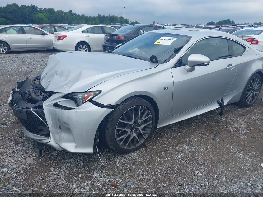 2015 Lexus Rc VIN JTHSE5BC3F5002267 IAAI salvage auction — FRONT END, Salvage - Greater Than 75% (Maryland), sold $1,700 on 2026-07-19 (photo 2)