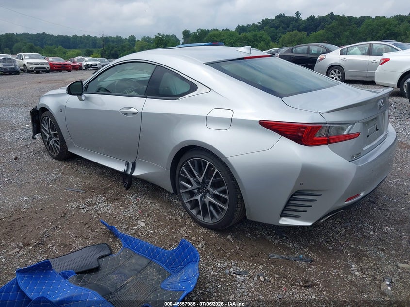 2015 Lexus Rc VIN JTHSE5BC3F5002267 IAAI salvage auction — FRONT END, Salvage - Greater Than 75% (Maryland), sold $1,700 on 2026-07-19 (photo 3)