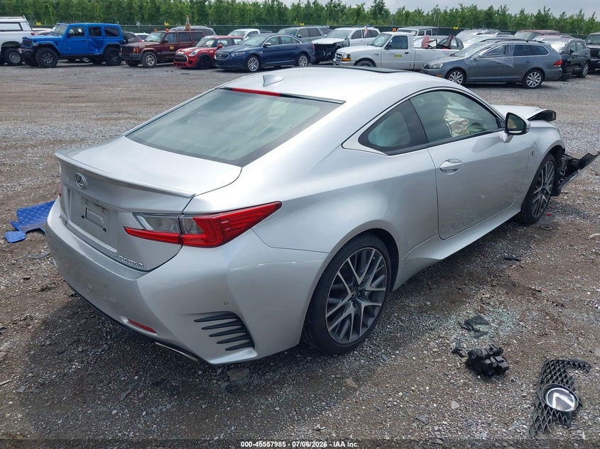 2015 Lexus Rc VIN JTHSE5BC3F5002267 IAAI salvage auction — FRONT END, Salvage - Greater Than 75% (Maryland), sold $1,700 on 2026-07-19 (photo 4)