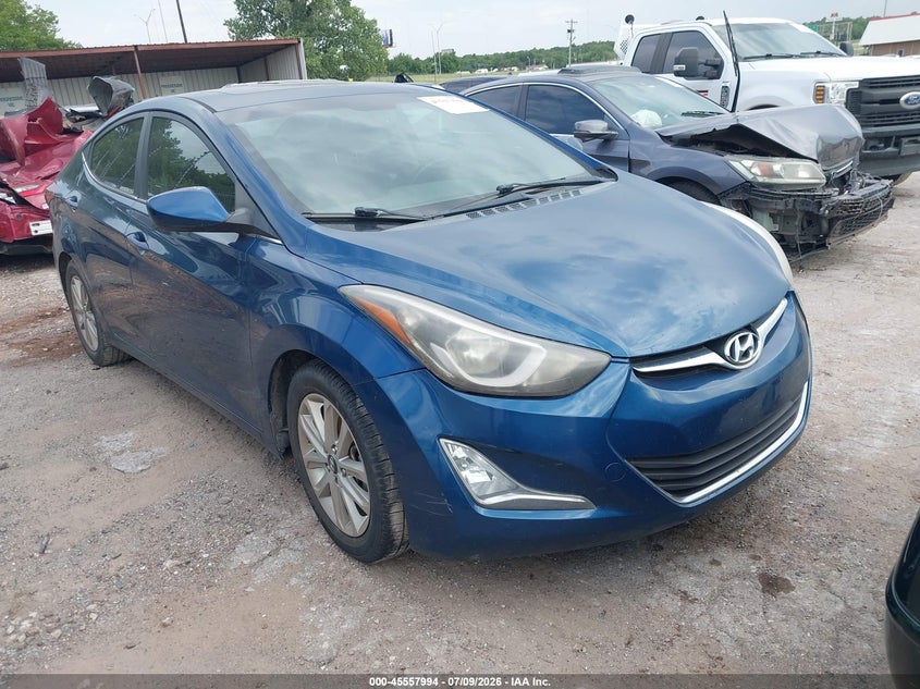 2015 Hyundai Elantra VIN KMHDH4AE8FU354065 IAAI salvage auction — NORMAL WEAR, Clear - Public Restricted (Oklahoma), sold $600 on 2026-07-22 (photo 1)