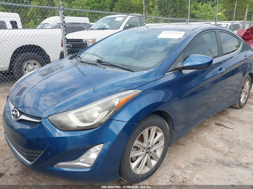 2015 Hyundai Elantra VIN KMHDH4AE8FU354065 IAAI salvage auction — NORMAL WEAR, Clear - Public Restricted (Oklahoma), sold $600 on 2026-07-22 (photo 6)