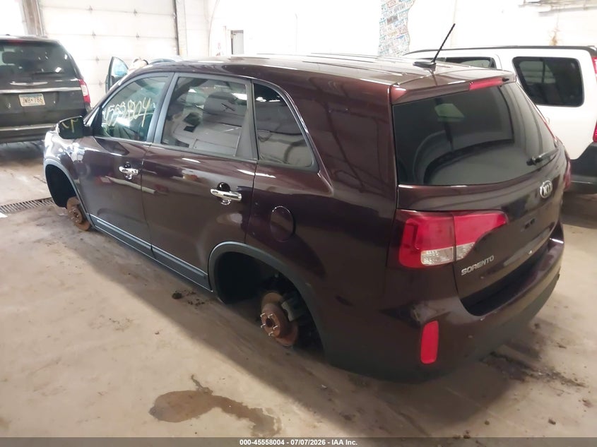 2015 Kia Sorento VIN 5XYKT3A67FG621839 IAAI salvage auction — NORMAL WEAR, Clear (Minnesota), sold $925 on 2026-07-15 (photo 3)