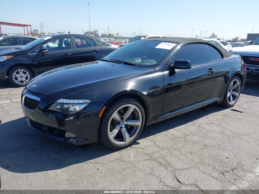 2008 BMW 6 series VIN WBAEB53538CX62007 IAAI salvage auction — NORMAL WEAR, Clear - Dealer Only (California), sold $550 on 2026-07-09 (photo 2)