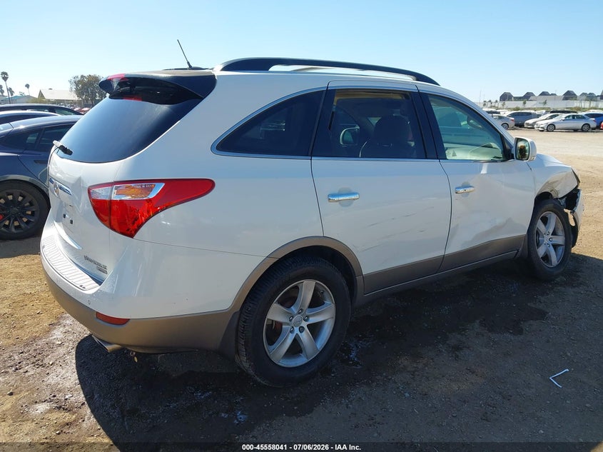 2011 Hyundai Veracruz VIN KM8NU4CC5BU174550 IAAI salvage auction — RIGHT FRONT, Salvage (California), sold $2,050 on 2026-07-17 (photo 4)