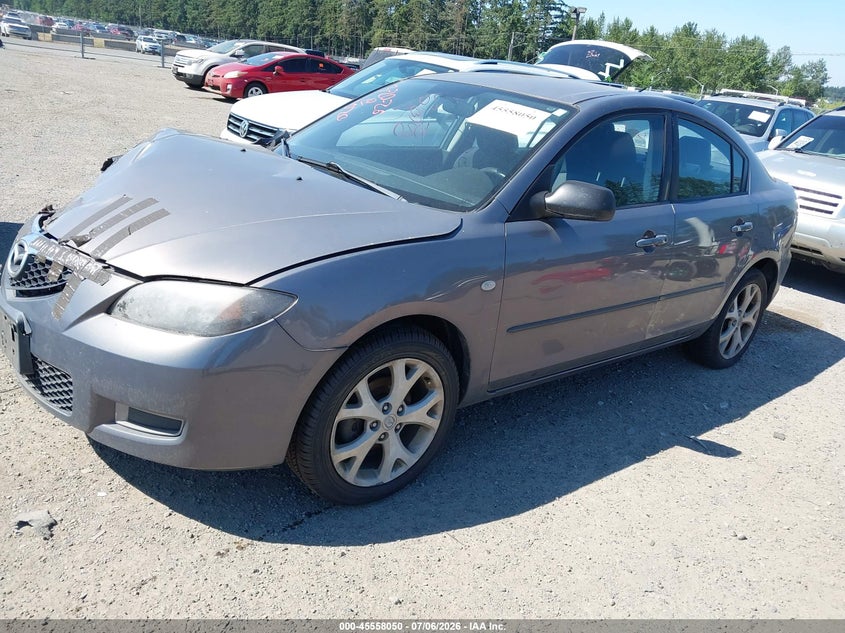 2007 Mazda 3 VIN JM1BK12F271726408 IAAI salvage auction — FRONT END, Clear-Dealer Only (Oregon), sold $350 on 2026-07-29 (photo 2)