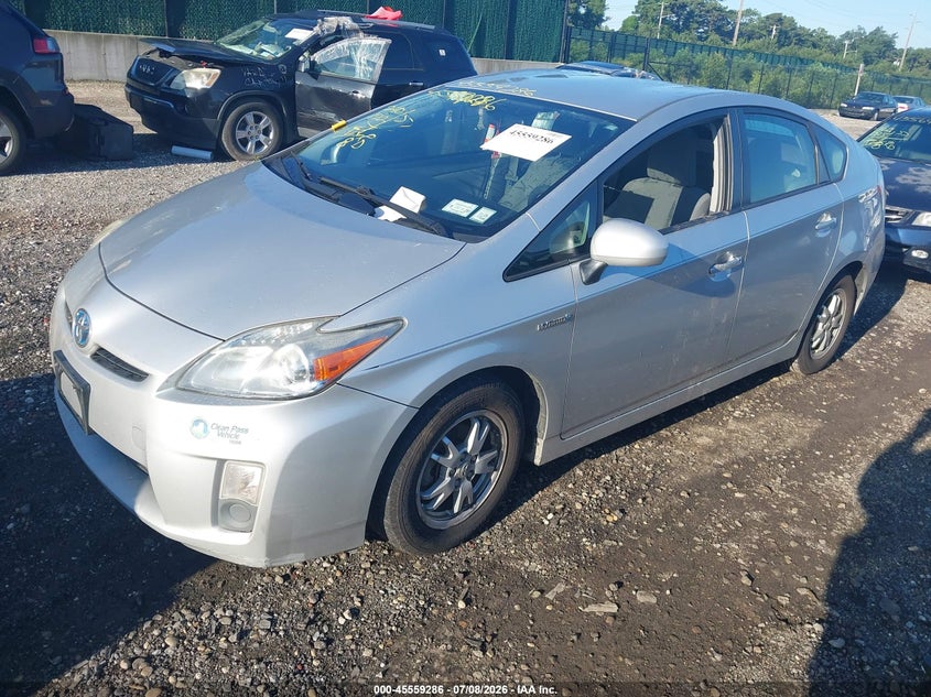 2010 Toyota Prius VIN JTDKN3DUXA0161837 IAAI salvage auction — FRONT & REAR, Mv-907A (New York), sold $850 on 2026-07-21 (photo 2)