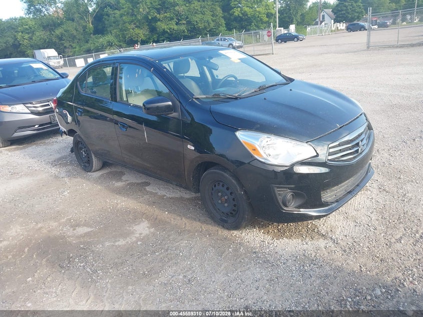 2018 Mitsubishi Mirage VIN ML32F3FJ5JHF03833 IAAI salvage auction — REAR END, Salvage Title, sold $1,050 on 2026-07-28 (photo 1)