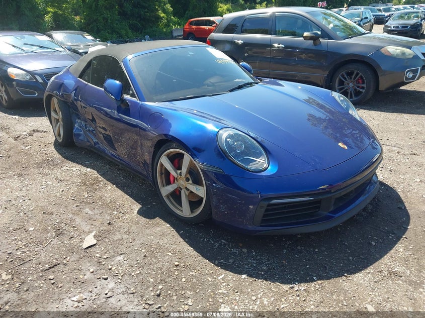 2020 Porsche 911 VIN WP0CB2A92LS262627 — IAAI salvage auction photo