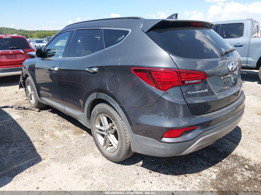 2018 Hyundai Santa fe VIN 5XYZU3LB3JG504077 IAAI salvage auction — FRONT END, Salvage Title, sold $1,850 on 2026-08-01 (photo 3)