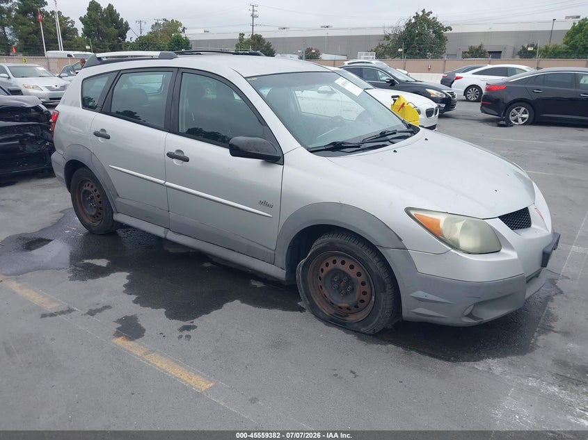 2004 Pontiac Vibe VIN 5Y2SL62854Z458026 IAAI salvage auction — NORMAL WEAR, App For Dup Clear (California), sold $325 on 2026-07-27 (photo 1)