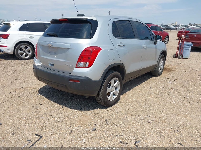 2016 Chevrolet Trax VIN KL7CJNSB4GB521871 IAAI salvage auction — ALL OVER, Clear (Texas), sold $1,375 on 2026-07-20 (photo 4)