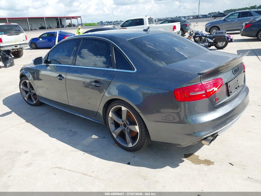 2015 Audi S4 VIN WAUBGAFL1FA076791 IAAI salvage auction — WATER/FLOOD, Salvage (Texas), sold $75 on 2026-07-24 (photo 3)