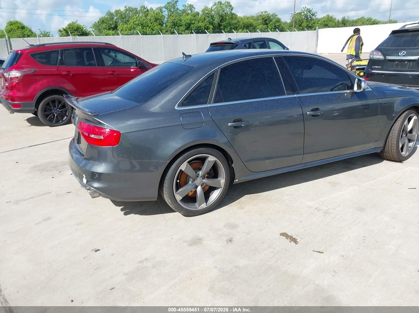 2015 Audi S4 VIN WAUBGAFL1FA076791 IAAI salvage auction — WATER/FLOOD, Salvage (Texas), sold $75 on 2026-07-24 (photo 4)
