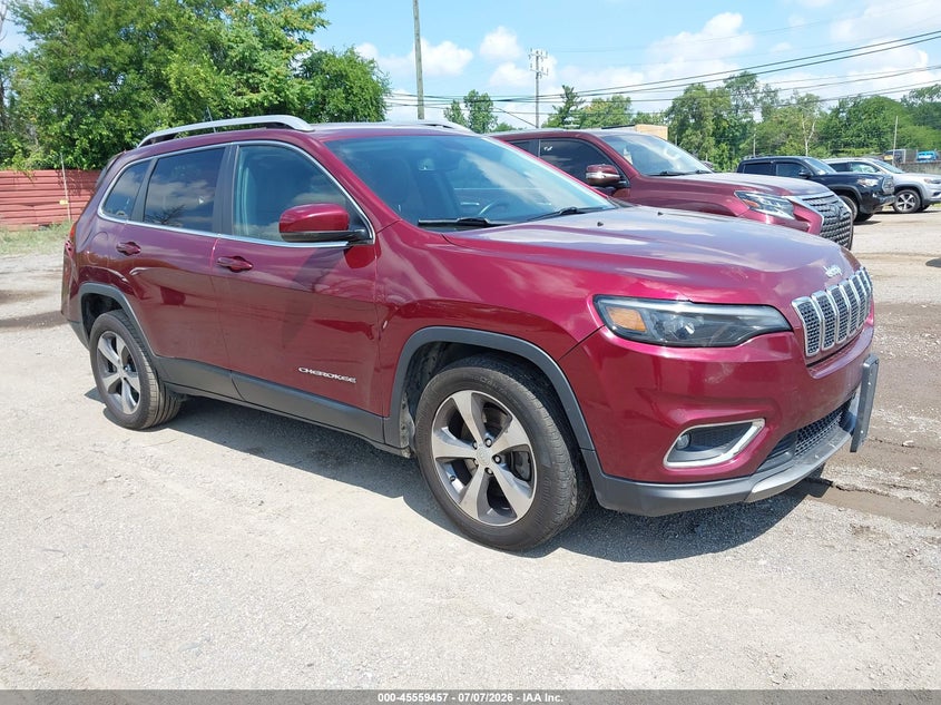 2020 Jeep Cherokee VIN 1C4PJLDB1LD525459 IAAI salvage auction — REAR END, Clear (Michigan), sold $2,350 on 2026-08-22 (photo 1)