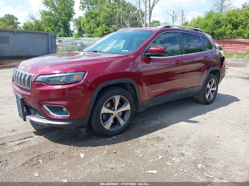 2020 Jeep Cherokee VIN 1C4PJLDB1LD525459 IAAI salvage auction — REAR END, Clear (Michigan), sold $2,350 on 2026-08-22 (photo 2)