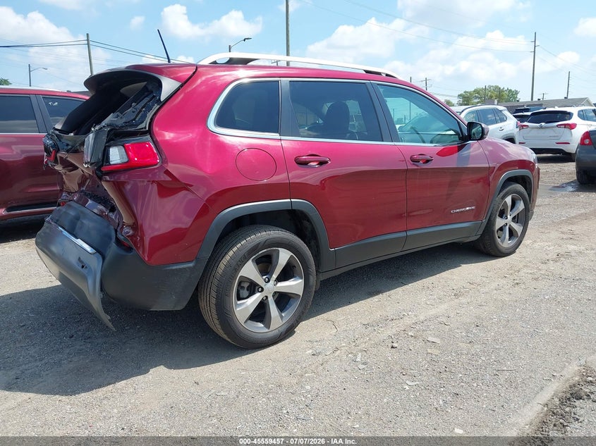 2020 Jeep Cherokee VIN 1C4PJLDB1LD525459 IAAI salvage auction — REAR END, Clear (Michigan), sold $2,350 on 2026-08-22 (photo 4)