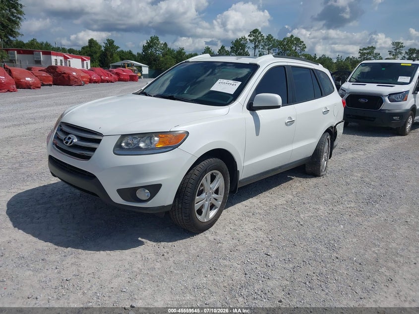2012 Hyundai Santa fe VIN 5XYZK4AG7CG124415 IAAI salvage auction — LEFT REAR, Rebuildable (Florida), sold $325 on 2026-07-30 (photo 2)