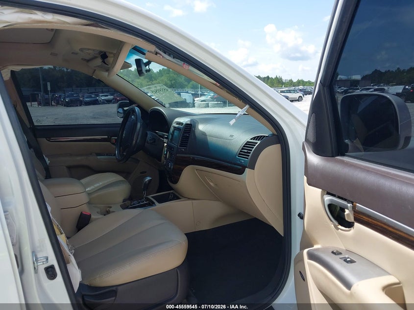 2012 Hyundai Santa fe VIN 5XYZK4AG7CG124415 IAAI salvage auction — LEFT REAR, Rebuildable (Florida), sold $325 on 2026-07-30 (photo 5)