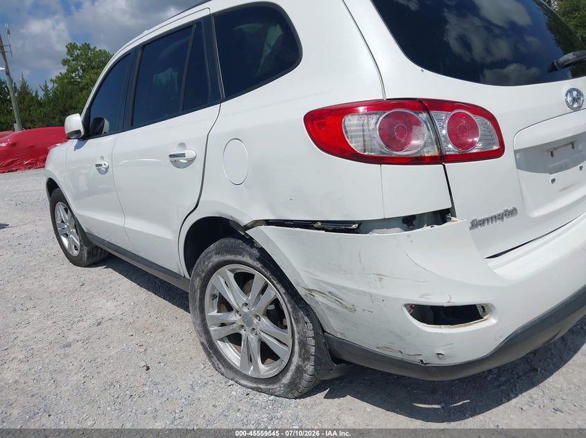 2012 Hyundai Santa fe VIN 5XYZK4AG7CG124415 IAAI salvage auction — LEFT REAR, Rebuildable (Florida), sold $325 on 2026-07-30 (photo 6)