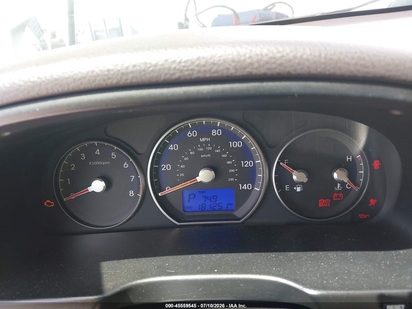 2012 Hyundai Santa fe VIN 5XYZK4AG7CG124415 IAAI salvage auction — LEFT REAR, Rebuildable (Florida), sold $325 on 2026-07-30 (photo 7)