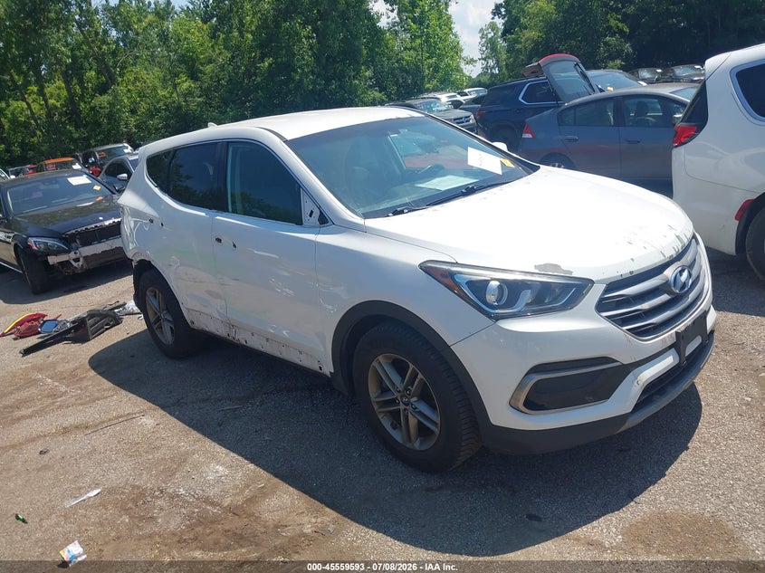 2017 Hyundai Santa fe VIN 5XYZTDLB8HG403393 IAAI salvage auction — REAR END, Salvage (Ohio), sold $1,350 on 2026-08-01 (photo 1)