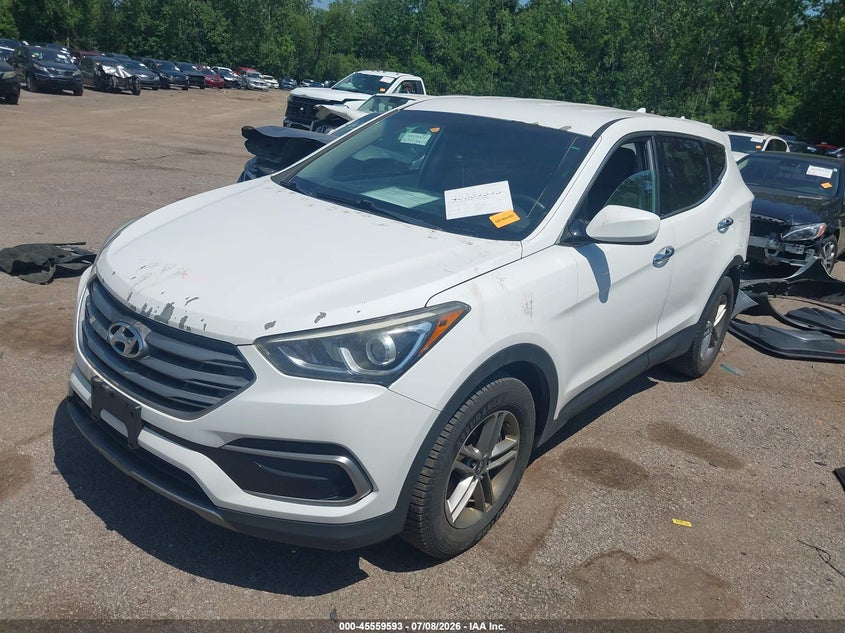 2017 Hyundai Santa fe VIN 5XYZTDLB8HG403393 IAAI salvage auction — REAR END, Salvage (Ohio), sold $1,350 on 2026-08-01 (photo 2)