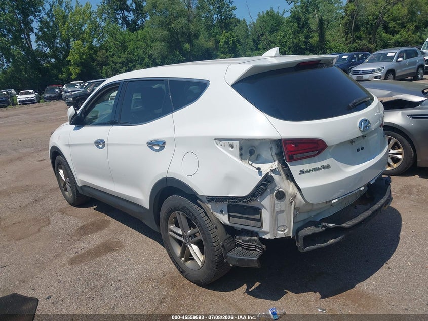 2017 Hyundai Santa fe VIN 5XYZTDLB8HG403393 IAAI salvage auction — REAR END, Salvage (Ohio), sold $1,350 on 2026-08-01 (photo 3)