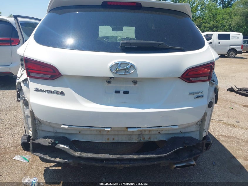 2017 Hyundai Santa fe VIN 5XYZTDLB8HG403393 IAAI salvage auction — REAR END, Salvage (Ohio), sold $1,350 on 2026-08-01 (photo 6)