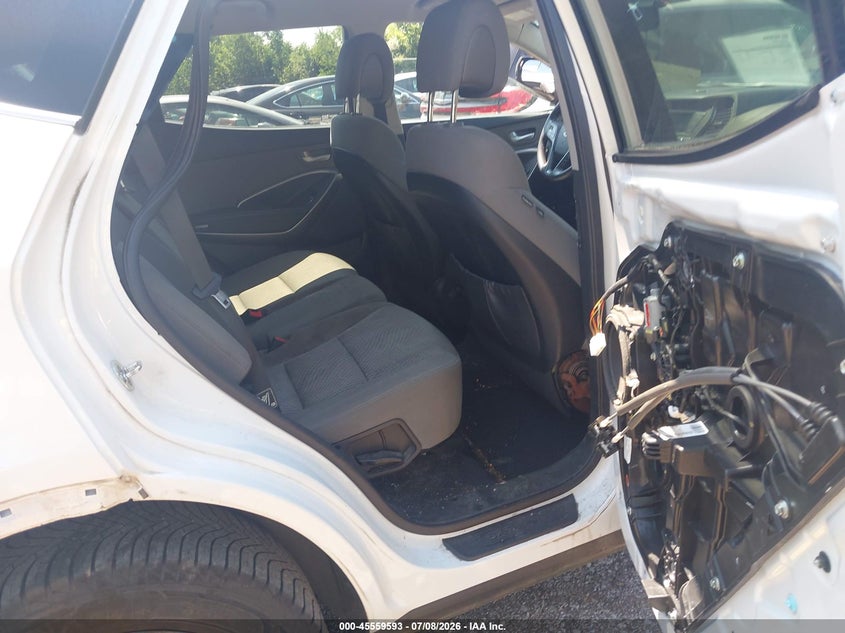 2017 Hyundai Santa fe VIN 5XYZTDLB8HG403393 IAAI salvage auction — REAR END, Salvage (Ohio), sold $1,350 on 2026-08-01 (photo 8)