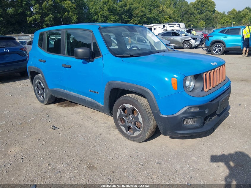 2015 Jeep Renegade VIN ZACCJAAT9FPB78985 IAAI salvage auction — NORMAL WEAR, Clear (Tennessee), sold $600 on 2026-07-29 (photo 1)