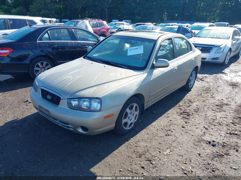 2002 Hyundai Elantra VIN KMHDN45D92U450873 IAAI salvage auction — NORMAL WEAR, Clear (New York), sold $425 on 2026-07-14 (photo 2)