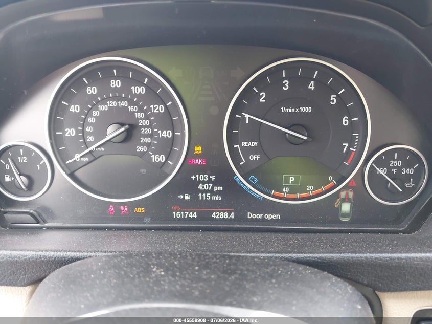 2013 BMW 3er VIN WBA3A5C57DJ462941 IAAI salvage auction — FRONT END, Salvage (North Carolina), sold $25 on 2026-07-29 (photo 7)