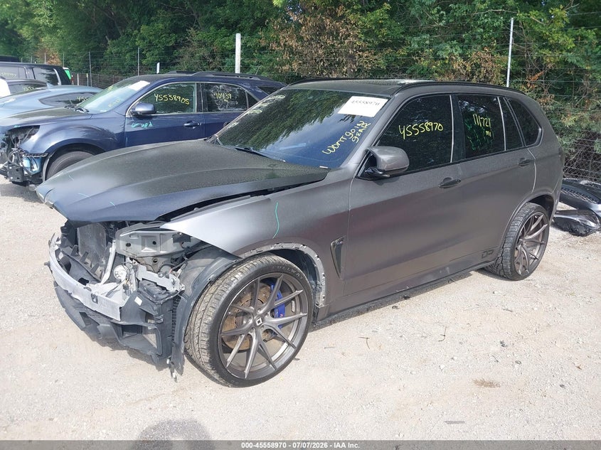 2017 BMW X5 m VIN 5YMKT6C34H0X20400 IAAI salvage auction — FRONT END, Clear (Indiana), sold $10,600 on 2026-08-01 (photo 2)