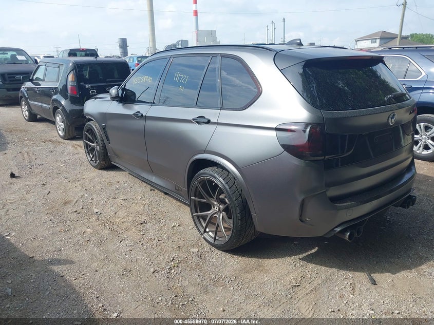 2017 BMW X5 m VIN 5YMKT6C34H0X20400 IAAI salvage auction — FRONT END, Clear (Indiana), sold $10,600 on 2026-08-01 (photo 3)