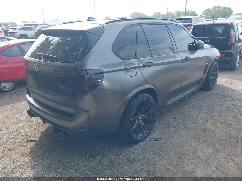2017 BMW X5 m VIN 5YMKT6C34H0X20400 IAAI salvage auction — FRONT END, Clear (Indiana), sold $10,600 on 2026-08-01 (photo 4)