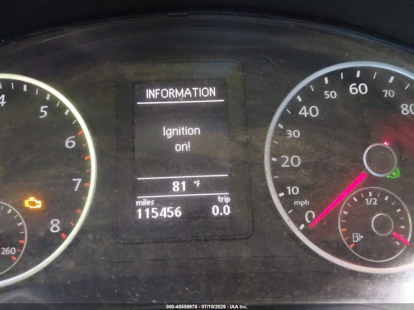 2012 Volkswagen Tiguan VIN WVGBV7AX9CW534237 IAAI salvage auction — NORMAL WEAR, Clear (New York), sold $400 on 2026-07-22 (photo 7)