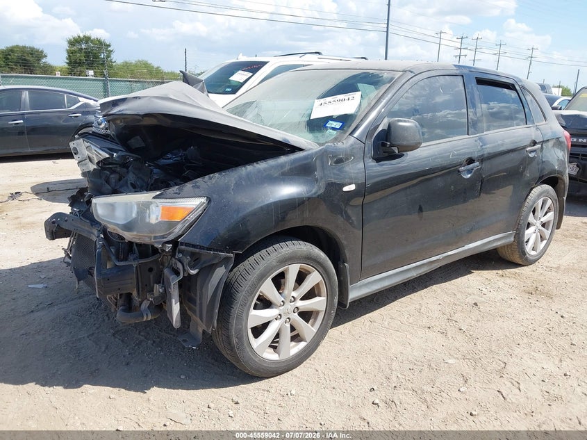 2013 Mitsubishi Outlander VIN 4A4AP3AU1DE007298 IAAI salvage auction — FRONT END, Salvage (Texas), sold $650 on 2026-08-03 (photo 2)