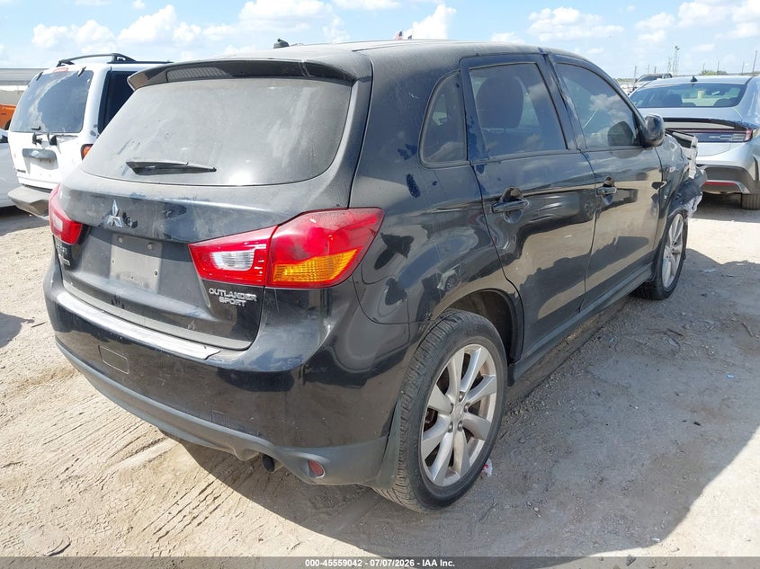 2013 Mitsubishi Outlander VIN 4A4AP3AU1DE007298 IAAI salvage auction — FRONT END, Salvage (Texas), sold $650 on 2026-08-03 (photo 4)
