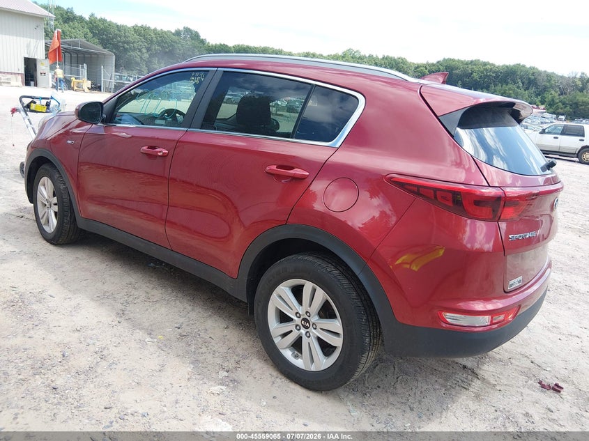 2019 Kia Sportage VIN KNDPMCAC2K7581993 IAAI salvage auction — FRONT END, Clear (Wisconsin), sold $2,625 on 2026-07-29 (photo 3)
