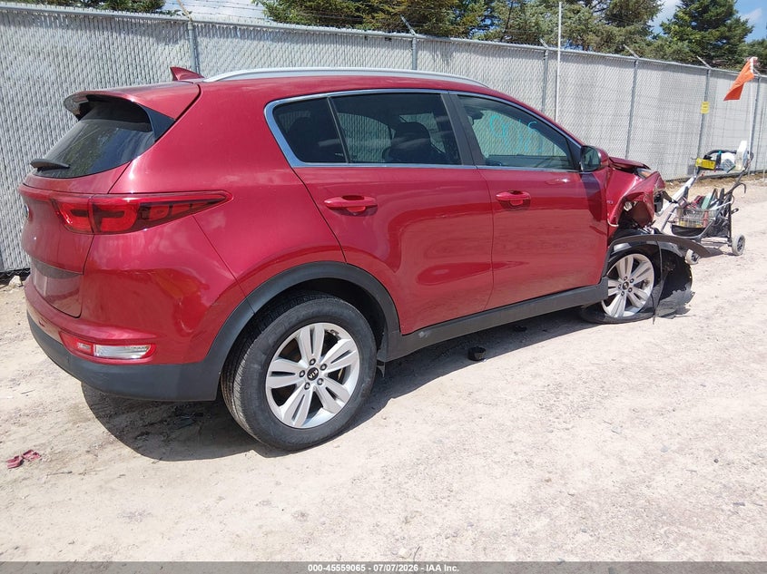 2019 Kia Sportage VIN KNDPMCAC2K7581993 IAAI salvage auction — FRONT END, Clear (Wisconsin), sold $2,625 on 2026-07-29 (photo 4)