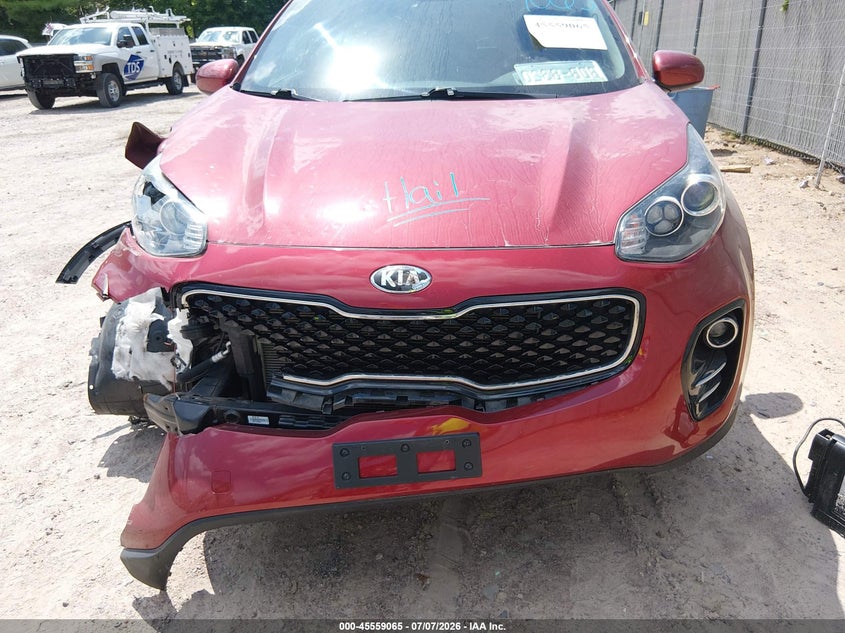 2019 Kia Sportage VIN KNDPMCAC2K7581993 IAAI salvage auction — FRONT END, Clear (Wisconsin), sold $2,625 on 2026-07-29 (photo 6)