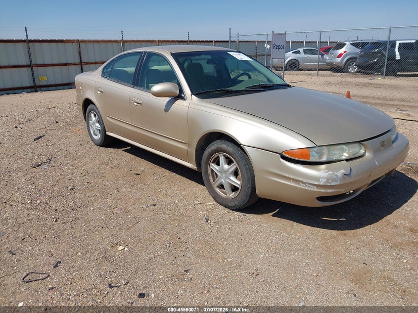 2002 Oldsmobile Alero VIN 1G3NL52F02C120152 IAAI salvage auction — NORMAL WEAR, Original (Texas), sold $25 on 2026-07-29 (photo 1)