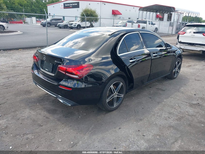 2019 Mercedes-benz A-klasse VIN WDD3G4FB1KW024175 IAAI salvage auction — FRONT END, Rebuildable (Florida), sold $6,000 on 2026-08-05 (photo 4)